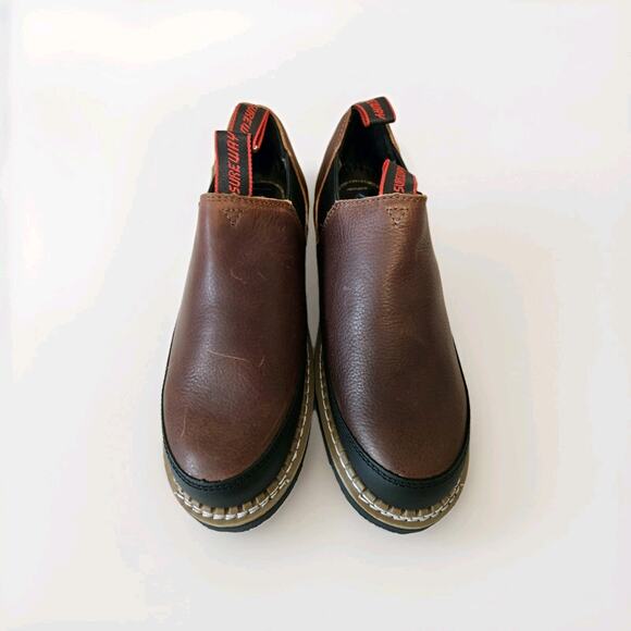 NWT! SUREWAY Slip-On Work Boots Slip-on Casual Tobacco Sz Men’s 10.5, Women 12.5 - Picture 3 of 15